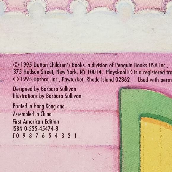 RARE Playskool My Very Own Dollhouse Book & 2 Sticker Books Japan 1995 1st Ed - Picture 3 of 12